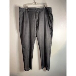 Greg Norman Men's Golf Chino Pants 40x30 (40W 30L) Gray Polyester Stretch EUC